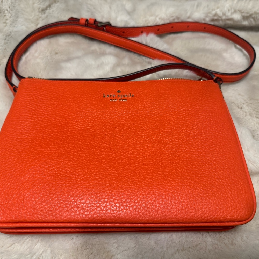 Kate Spade Orange Leather Crossbody Bag